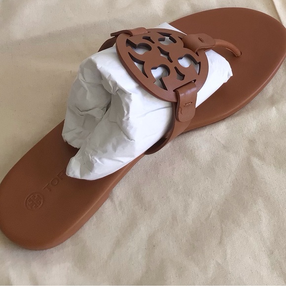 Tory Burch Miller Leather Sandals-New In Box With Dust Bag - Picture 10 of 13